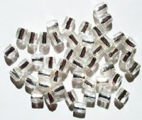 50 7mm Ornelia Cut Silver Lined Glass Beads